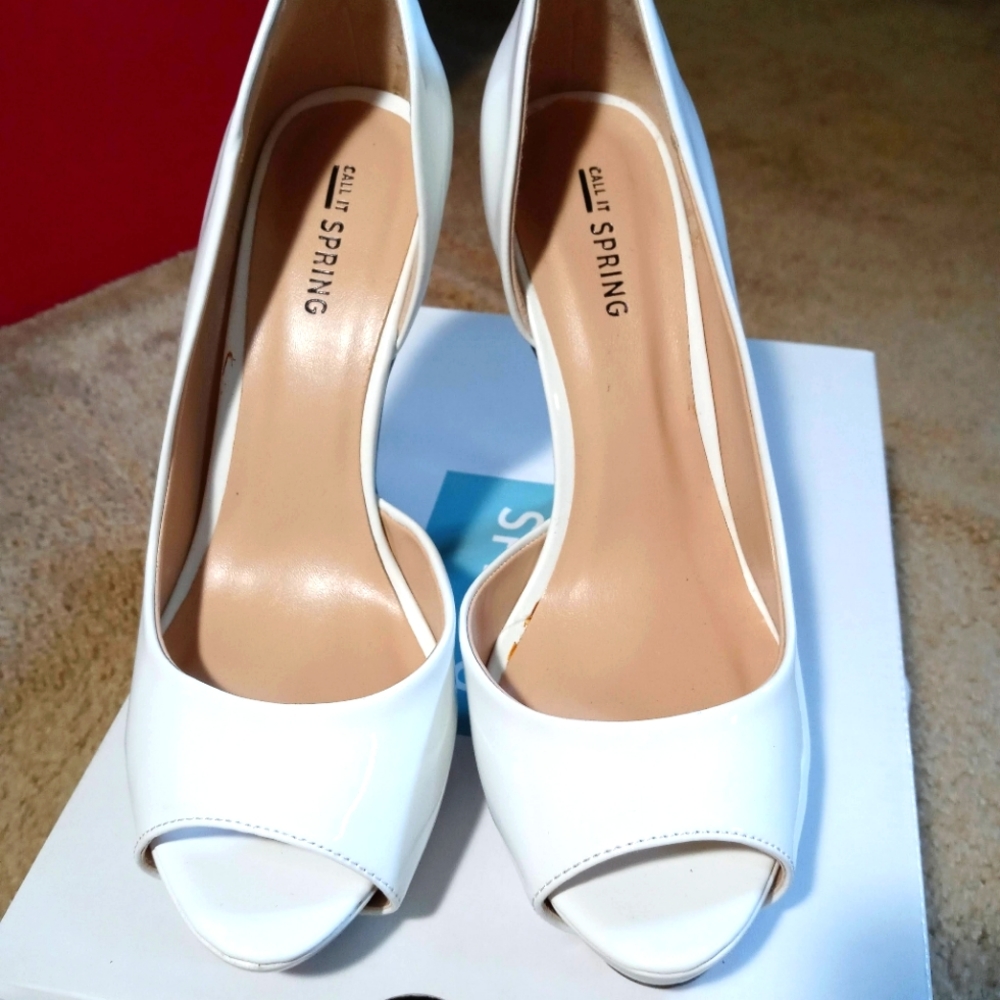Call It Spring "Westergren" platform peeptoe pumps